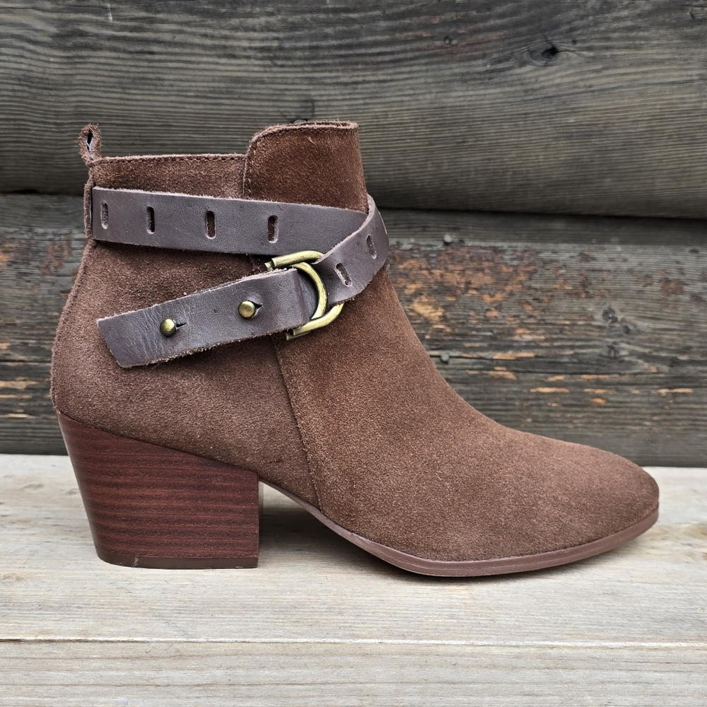Nicole NEW!! Francis Western Boho, Suede, Block Heel Concert Ready Boots 7.5M